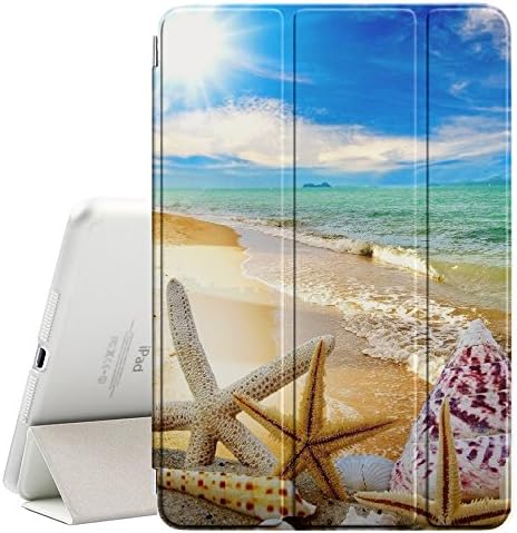 Graphic4you Starfish Sand Sand Beach Ultra Slim Case Stand Stand [עם פונקציית שינה/ערות] עבור Apple iPad Pro